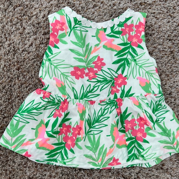 Janie and Jack Floral Peplum Top - Size 18-24 months - Picture 1 of 4